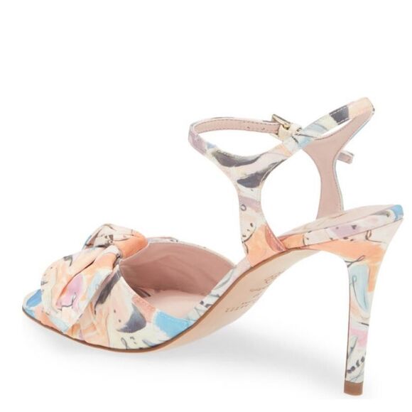 Ted Baker London Nestar Ankle Strap Heeled Sandal, Floral Multi, Size 10 NWT - Picture 13 of 16